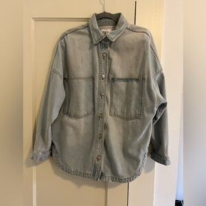 Zara Oversized Denim Overshirt